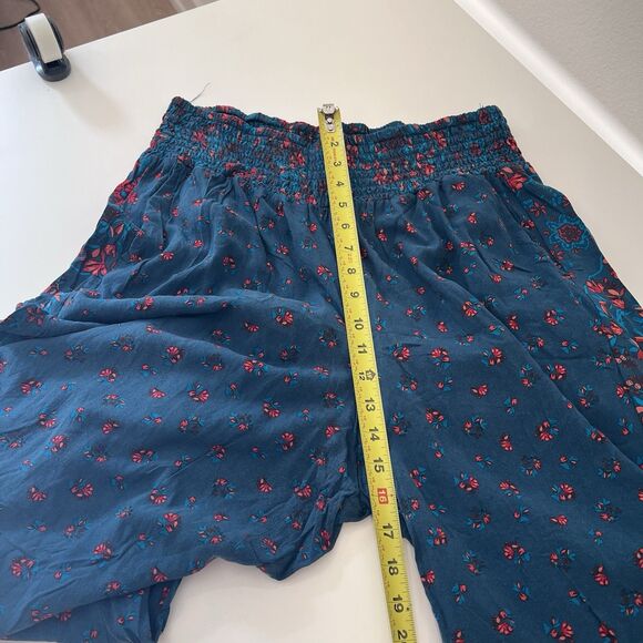 Torrid Pull-On Wide Leg Challis Smocked Waist High-Rise Pant Boho Festival 1XT - Picture 12 of 13